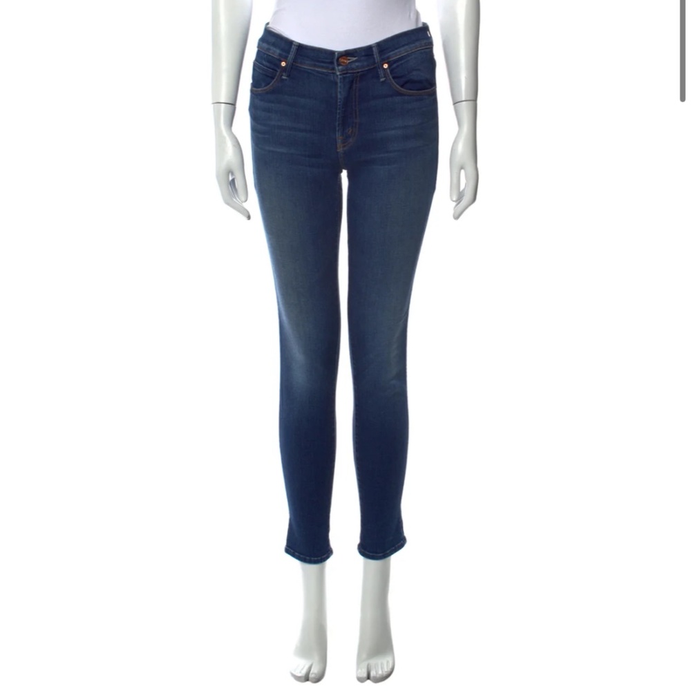 Mother Denim The Charmer Mid Rise Skinny Jeans Sz 25
